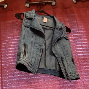 Jean jacket vest